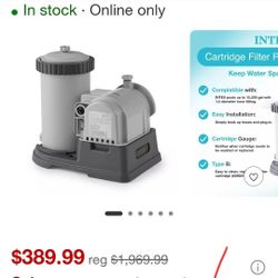  Filter Pump for Above Ground Pools: 