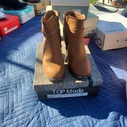 Brown Womens Booties 
