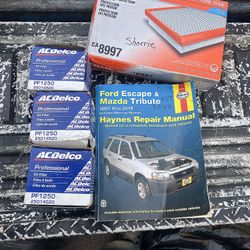 Air Filter, Oil Filter, Car Books
