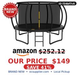 10FT Outdoor Trampoline with Safety Enclosure Net - Brand New