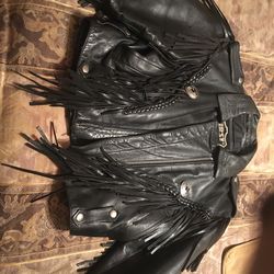 Ladies Harley Fringed Jacket Size M