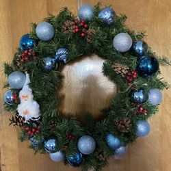 Blue Christmas wreath