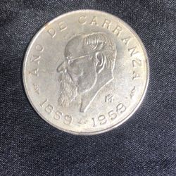 1959 Mexican 5 Pesos 