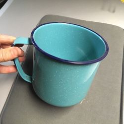 chocolatera turquoise enamel 