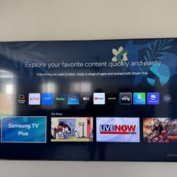 2023 Samsung 4K 85 Inch TV - With Wall Mount UN85 Model