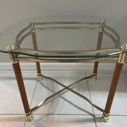 Glass Top Side Table
