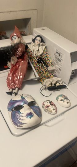 Porcelain Clowns And Masks