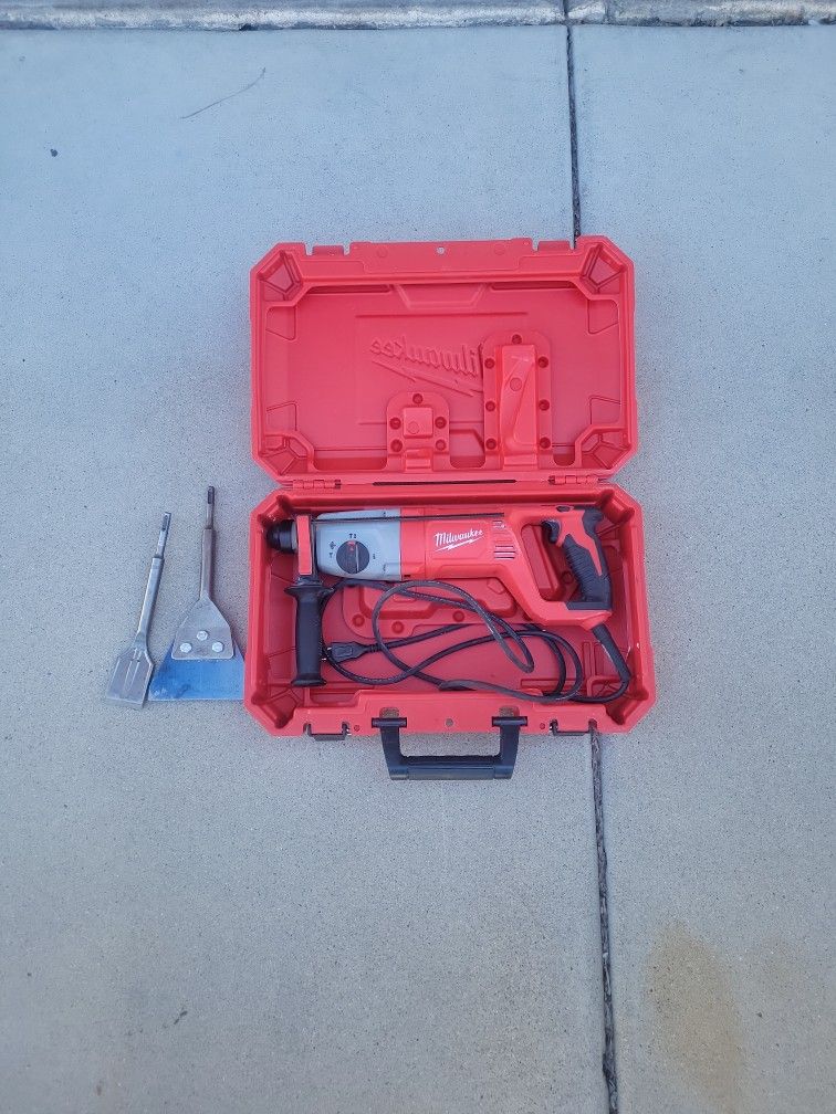 Milwaukee Hammer Drill With 2 Attachments