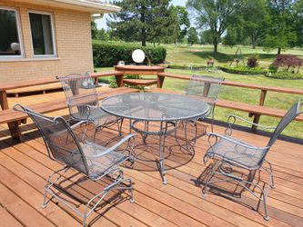 Out door table plus 4 chairs