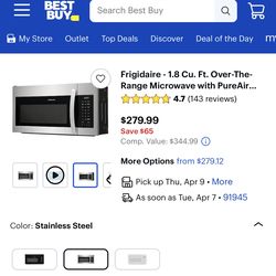 Frigidaire Microwave