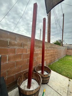 Planter posts/ string light post
