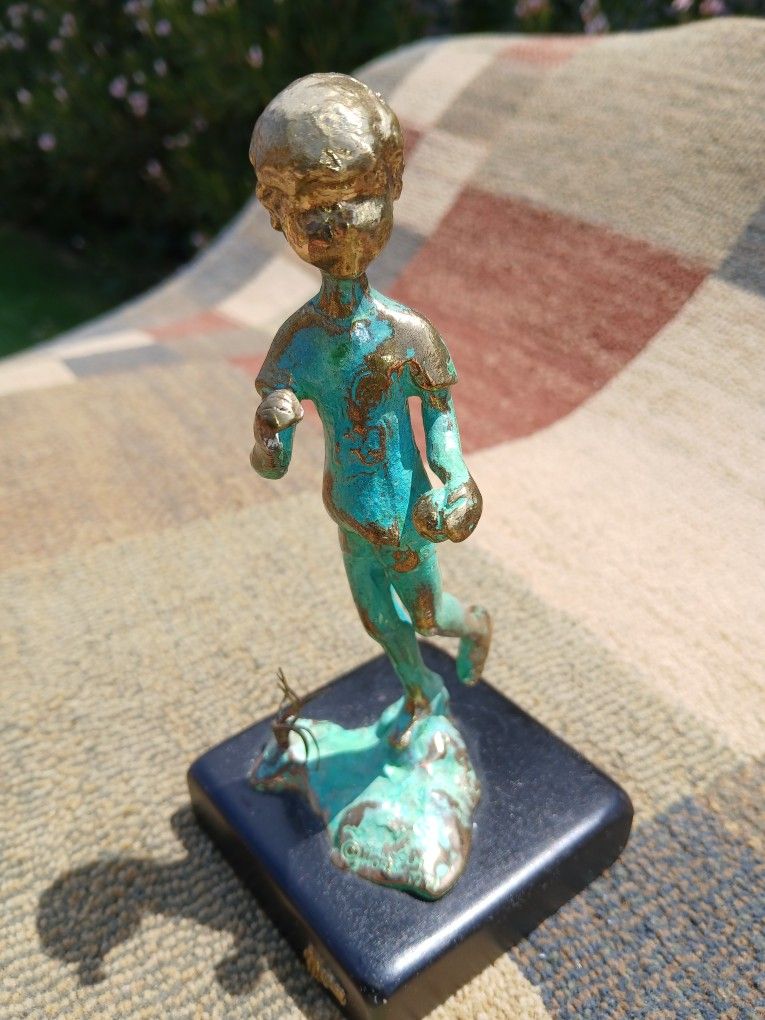 Malcolm Moran Bronze Sculpture Boy