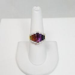 18k Designer Natural Gemstone Ring 