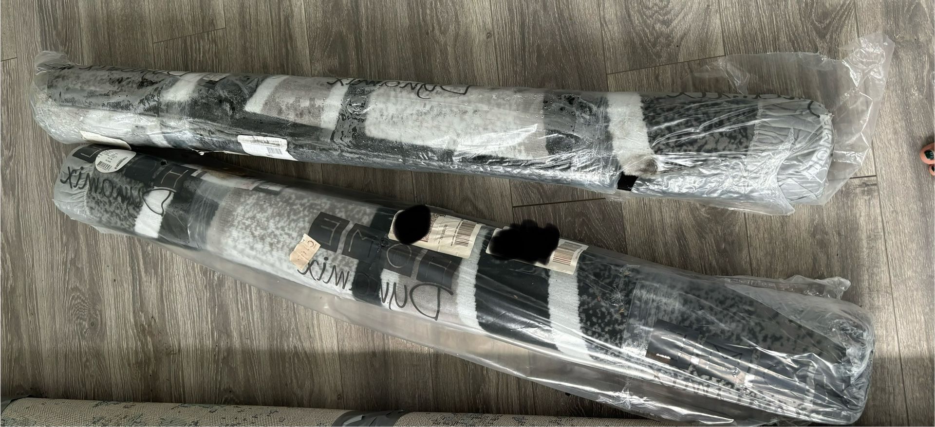 Home Dynamix Grey And Black Rugs (2) Still In Package