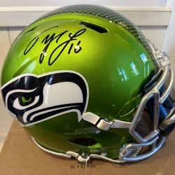 Tyler Lockett Autographed Helmet 