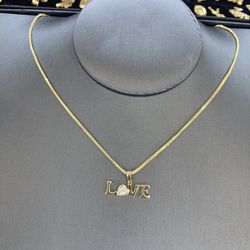 10kt Real Gold Chain 10kt Real Gold Pendant 