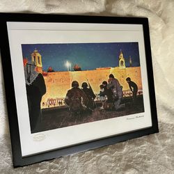 Limited Edition Norman Rockwell Print “Christmas Eve In Bethlehem” 