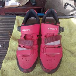 Sport Mountain Bike Shoes With Cleats 