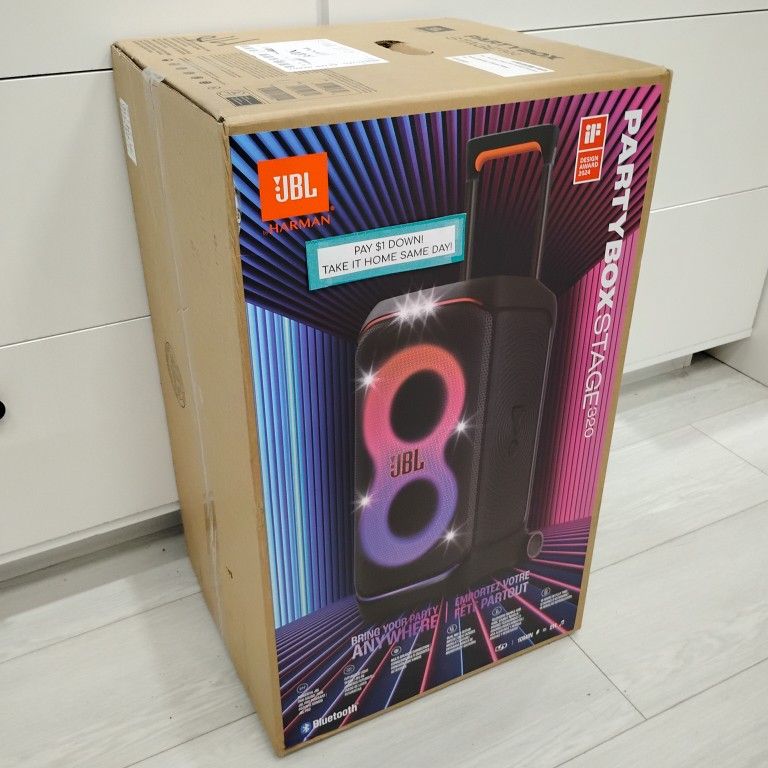 JBL Partybox Stage 320 Bluetooth Speaker New - Pay $5 today and the rest later!!