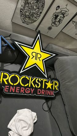 Rockstar energy light up neon sign