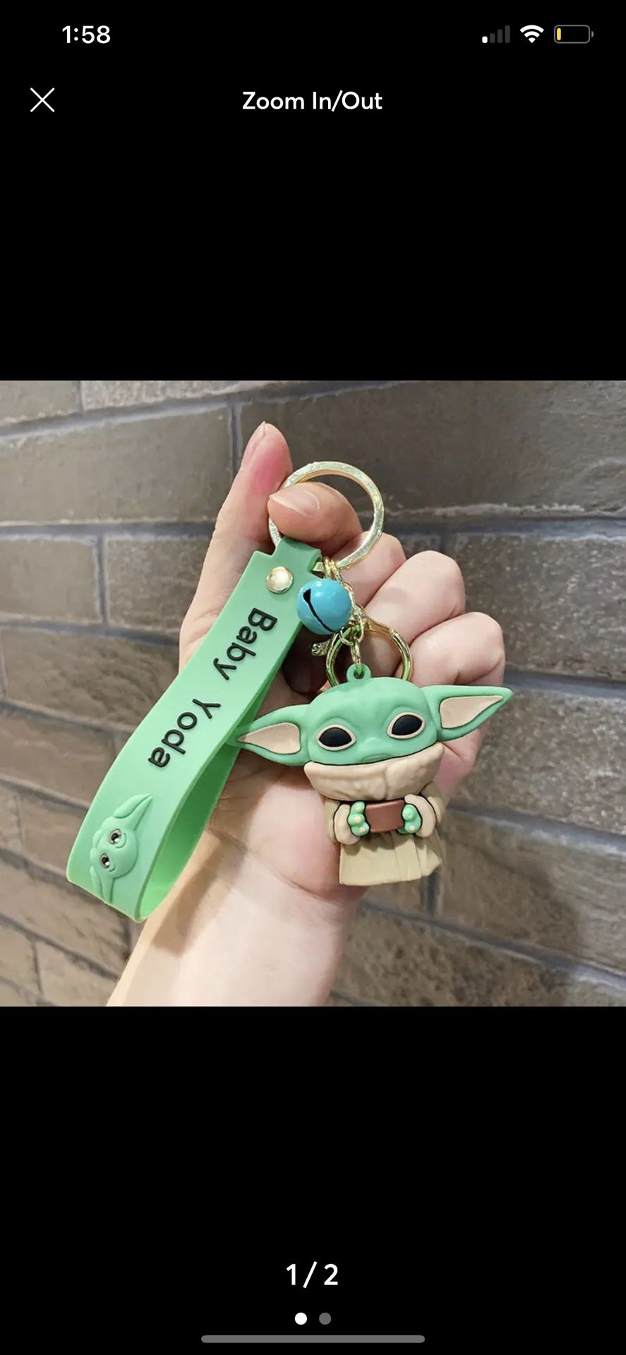 Baby Yoda keychain