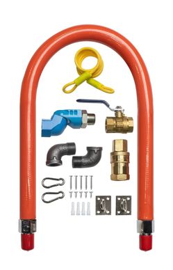 Gas hose connector kit