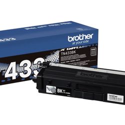 Genuine Brother High-Yield Black Toner Cartridge TN433BK