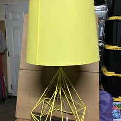 Yellow diamond shaped lamp