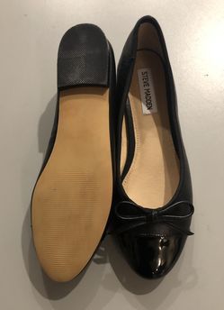 Steve Madden Black Bow Flats