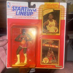 1990 Starting Line Up Micheal Jordan Sports Pack Collectible 