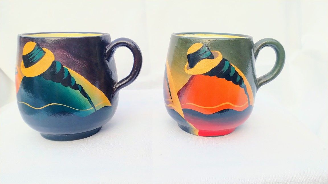 Hand Painted, Signed, and Numbered by Artist Mugs