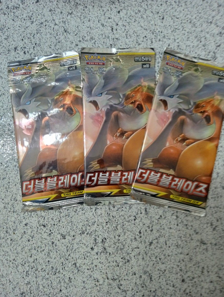3 Pokemon Korean Unbroken Bonds Pack Sealed
