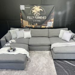 Sectional/couch/sofa, grey, cloud couch,150x68,Delivery Available