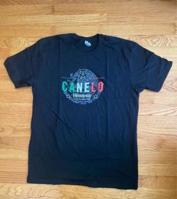 Canelo Alvarez Shirt Men Large Black Cotton Crew Hennessy Next Level Tshirt Tee