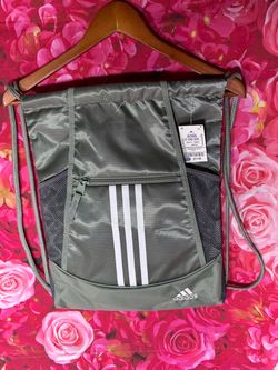 Adidas green gym bag