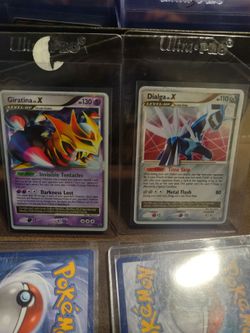 Pokemon rare cards dialga x and giratina x