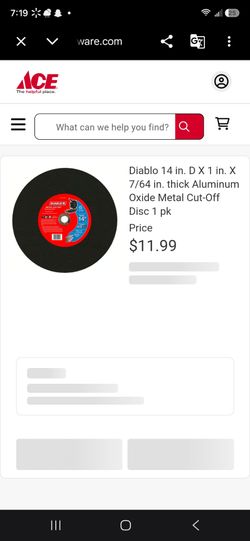 DIABLO METAL CUT-OFF DISK