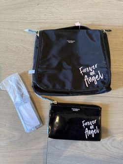 Victoria’s Secret Cosmetic Bag, Ponch, Name Tag - New