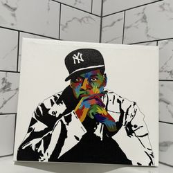 Jay-Z Art Piece Canvas 14 X 12“