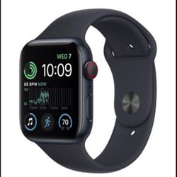 Apple Watch SE 2nd Generation (GPS) 44mm Aluminum Case with Black Band