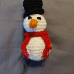 Handmade Crochet Snowman