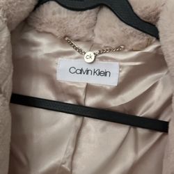 Calvin Klein  Fur jacket Size Large 