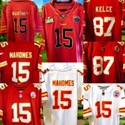 Kansas City Chiefs Patrick Mahomes Jason Kelce stitched Jersey

Brand new with tags!