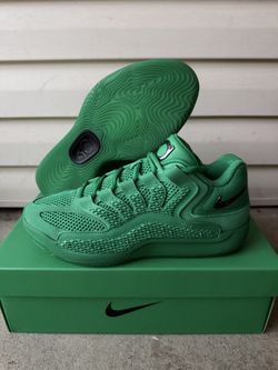 Size 9 - Nike KD 18 Warning Label Stadium Green Black Men’s Sneakers IU3108-300