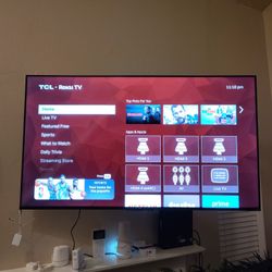 TCL 55 Inch Roku Tv w/Mount