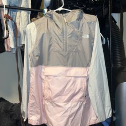 Pink And Grey Windbreaker