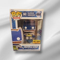 Funko Pop! Heroes Ginger Bread Diamond Glitter Batman #444 Hot Topic Exclusive 