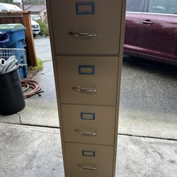Four Drawer File Cabinet With Lock And Key
