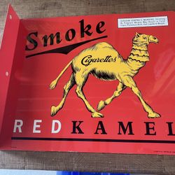 2 Sided Red Kamel Sign