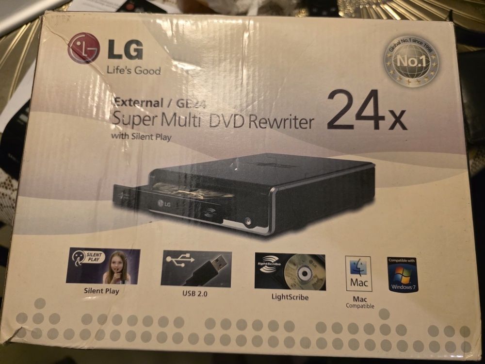 Lg  Super Multi External 24x DVD Rewriter with M-DISC